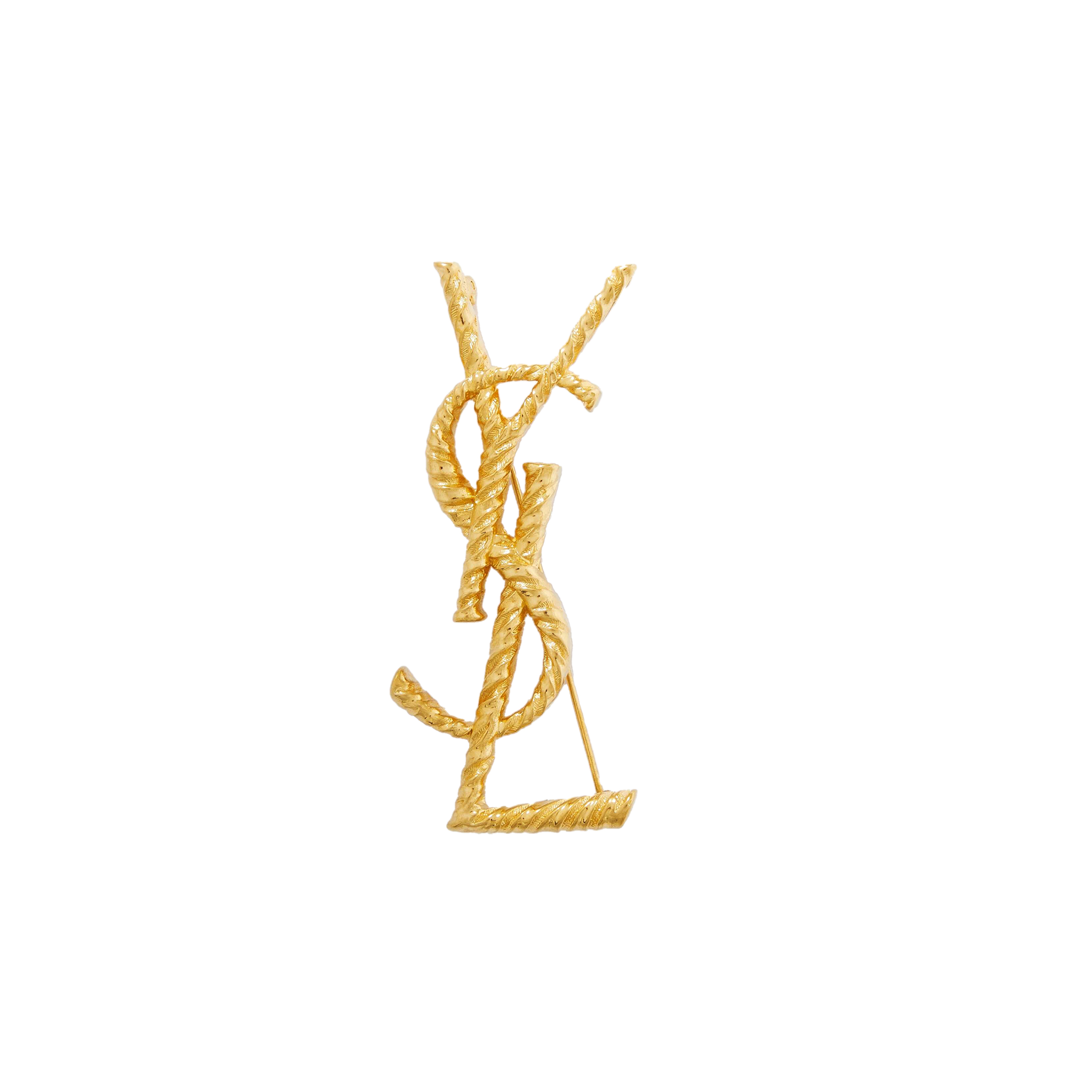 YSL SAINT LAURENT GOLD-TONE BROOCH  652410Y15008060